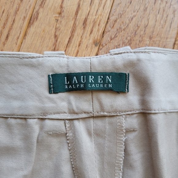 Lauren Ralph Lauren Lightweight Khaki Beige Pant - Picture 5 of 14